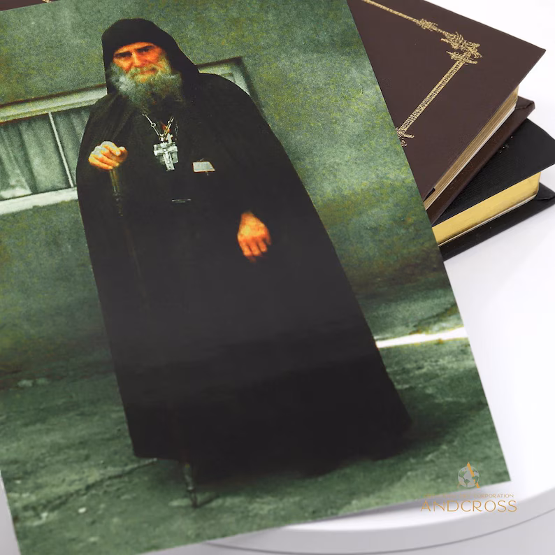 Sacred Georgian Orthodox Gift Set of St Gabriel of Samtavro/Relic Icon/ Georgian New Testament/ Prayer Book and Akathist /Georgian Language - Image 12